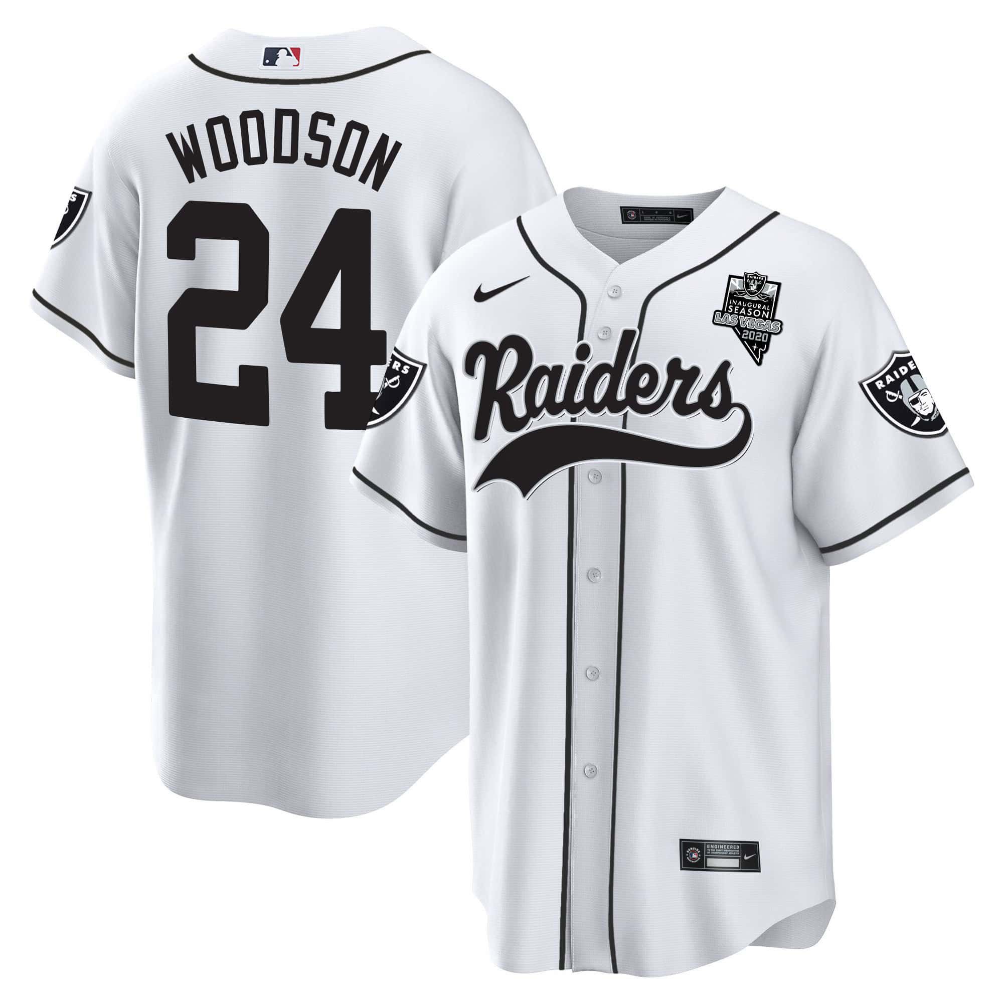 Men Oakland Raiders #24 Woodson White 2024 Nike Vapor Baseball NFL Jersey->indianapolis colts->NFL Jersey